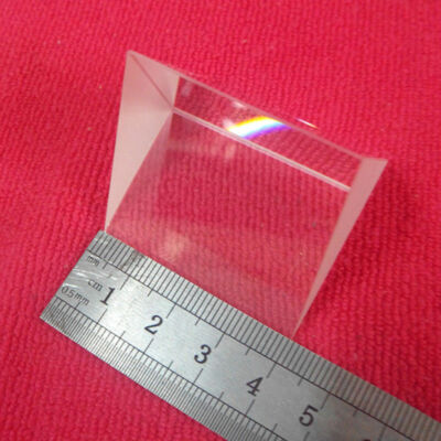 K9 Equilateral Triple Triangular Prism for Spectrometer Research 40x40x40x40mm