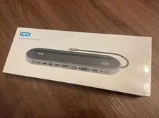 USB C Docking Station, ICZI 12-in-1 Usb C Hub with 4K HDMI,1080P VGA,LAN,...