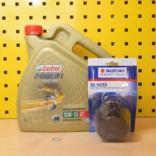 Suzuki VZR 1800 Ölwechselset Öl Original Ölfilter Castrol Power 1 Racing 10w50