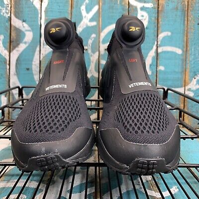 Vetements x Reebok Black Pump Supreme Sneakers US M6/W7.5 Vetements x Reebok Black Pump Supreme Sneakers US M6/W7.5