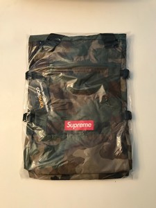 supreme tote backpack woodland camo