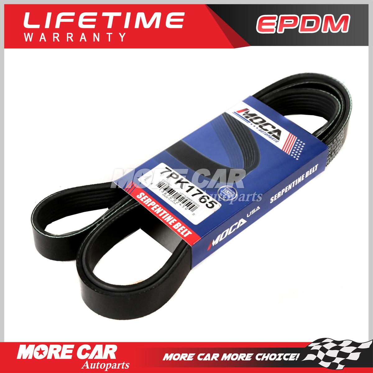 ラジコングリップACURA i-VTEC DOHC レッドボディ Serpentine Belt 7PK1765 Fit 08-15 Dodge Viper Acura TSX SRT