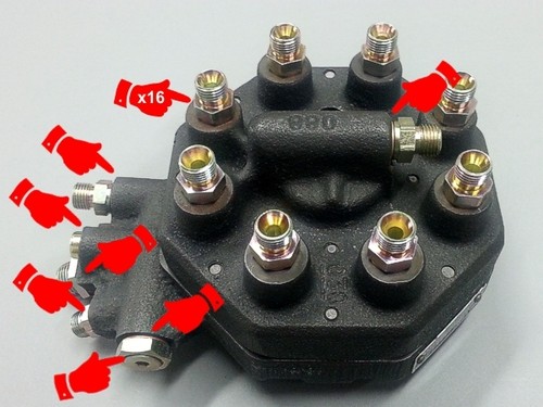 0438100012 Kit de reparación para distribuidor de combustible Bosch Mercedes-Benz W116 R107 - Imagen 9 de 9