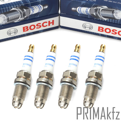 4x BOSCH 0242240590 Zündkerzen FGR6HQE0 für Audi A3 Skoda Octavia Golf IV Polo