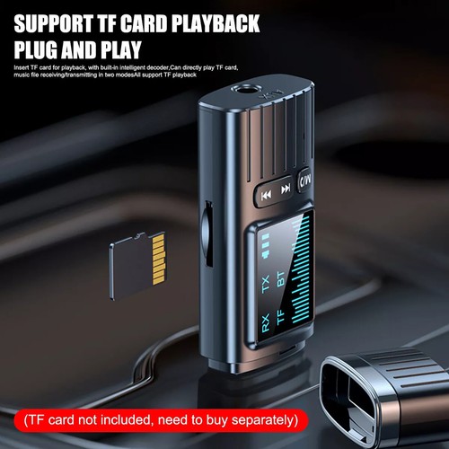 2 in1 Wireless Bluetooth5.4 Sender Empfänger Adapter Audio 3,5 mm Buchse Aux aa - Bild 16 von 23