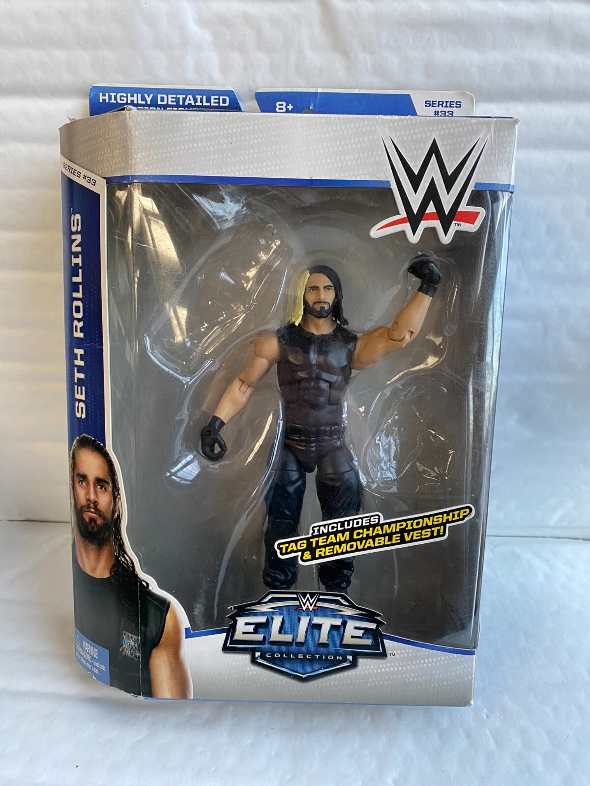 BOXED WWE MATTEL ELITE COLLECTION SERIES 33 SETH ROLLINS WRESTLING ACTION FIGURE