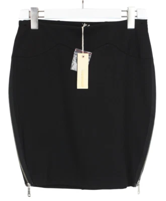Diesel O-Gilda Jupe Femmes W28 Extensible Mini Côté Tirettes Noir Décontracté - Photo 1/4