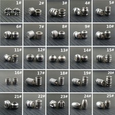 4pcs Steel Bracelet Beads Lanyard Bead Beard Beads Knife Necklace Paracord beads