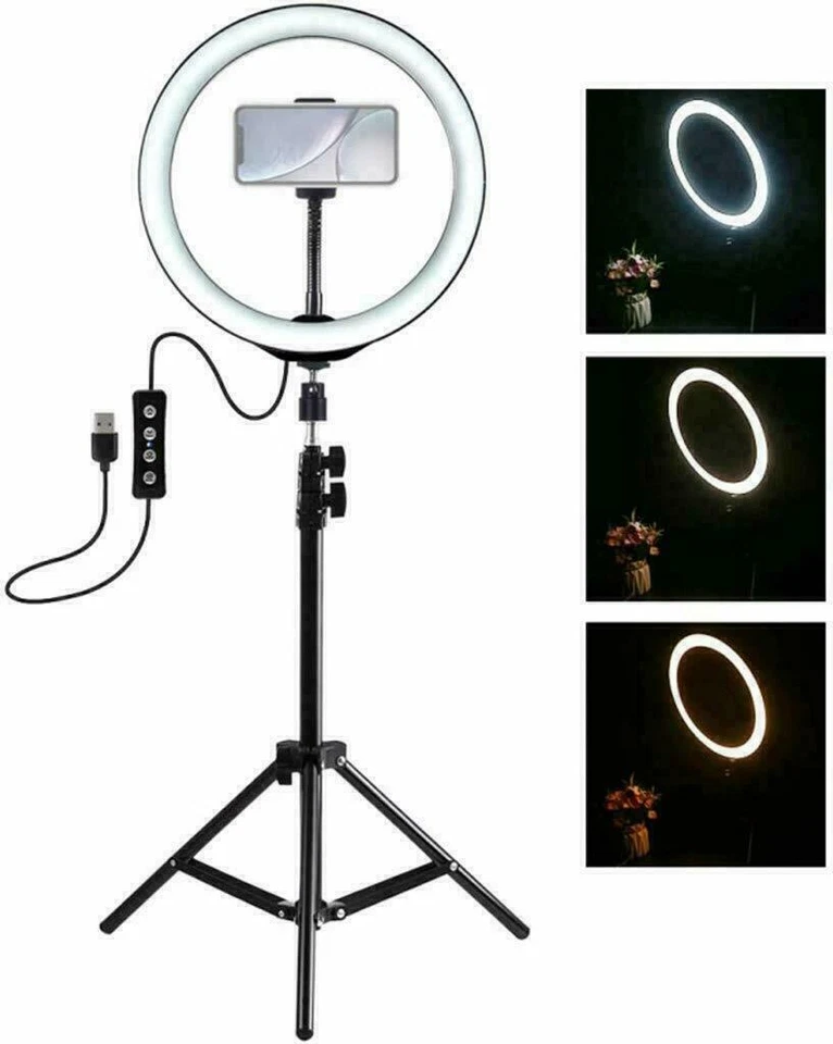 Lampada Anello Luminoso Led Tik Tok Luce 36Cm Ring Light Selfie Tiktok cir