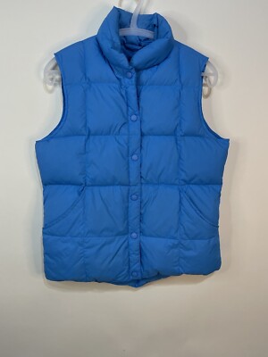 トップス LANDS' END down vest blue Lands' End Mens Wanderweight Down Vest Radiant Navy Regular Small