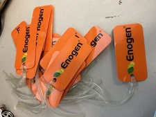 Syngenta Enogen Marking Tags Luggage Rubber Straps (18 Tags) NEW NSNC