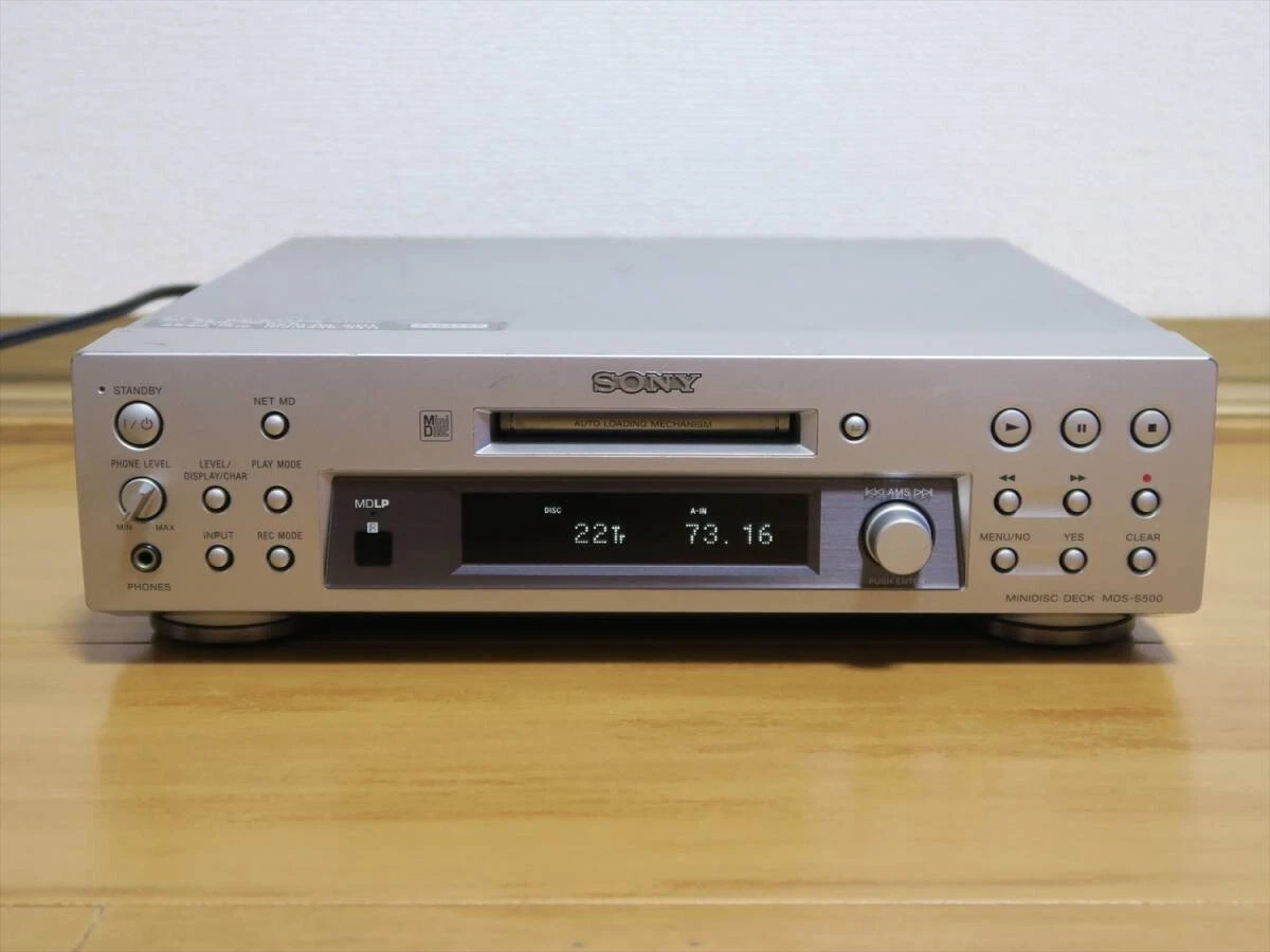 Sony MDS-S500 MD Player Deck Tested Working with Remote Sony RM-D10J