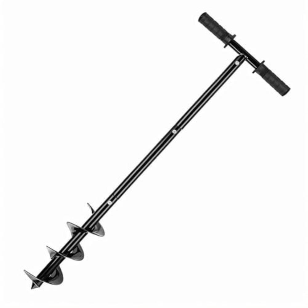 Trivella Manuale 10cm in Acciaio Manganese Regolabile 60-85cm