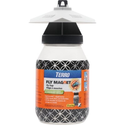 (6)-TERRO T380 Outdoor Reusable Fly Magnet Fly Trap - Poison Free Fly trap T380