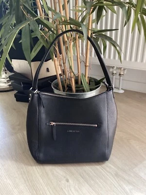 Sac a main LANCASTER cuir noir quasi neuf - Photo 1/4