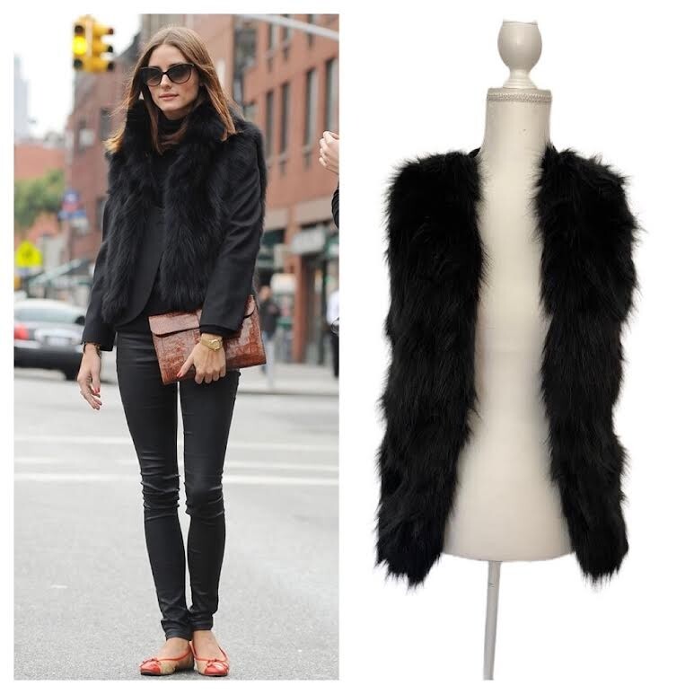 NWT $89 SEBBY COLLECTION Women S Faux Vegan FUR Black VEST Jacket BOHO  FESTIVAL