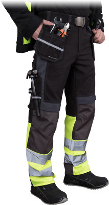 Warnschutzhose Arbeitshose Bundhose Warnhose Schutzhose Herren 100% Baumwolle