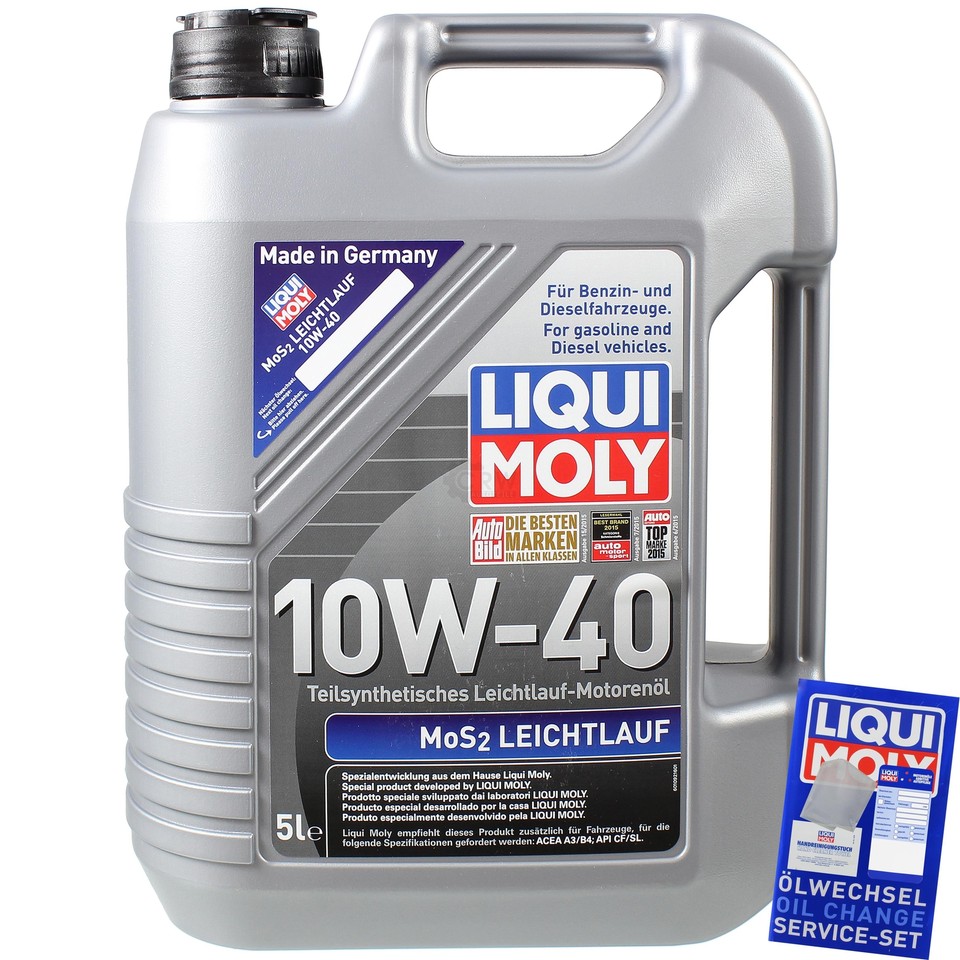 INSPEKTIONSKIT FILTER LIQUI MOLY ÖL 6L 10W-40 Für Fiat Ducato Bus 244 Z