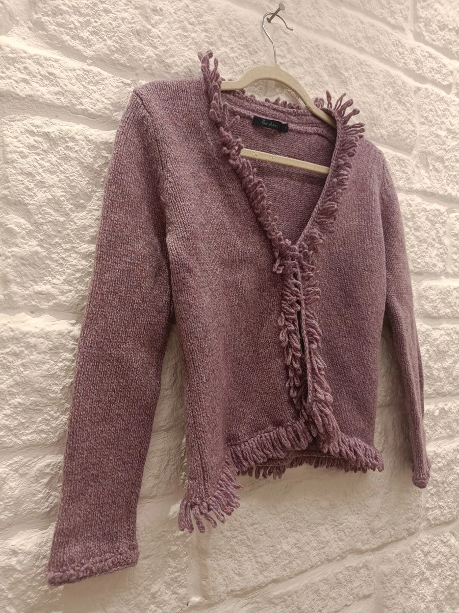 Lilac shaggy cardigan shop