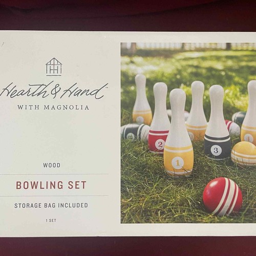 Juego de bolos Hearth and Hand Lawn 12 piezas con magnolia - Imagen 5 de 8