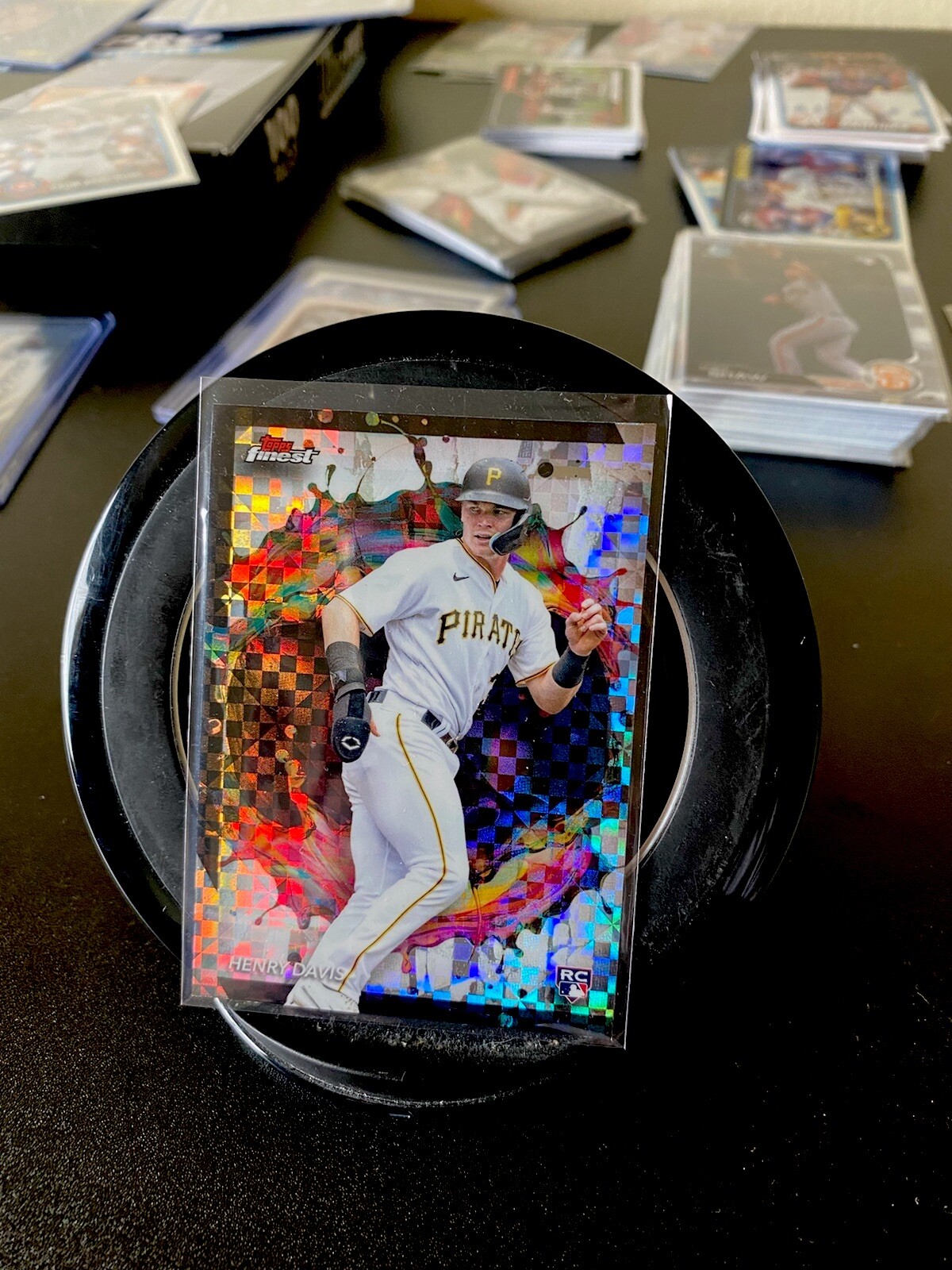 2024 TOPPS FINEST HENRY DAVIS ROOKIE RARE CHECKERBOARD REFRACTOR SP #289 PIRATES