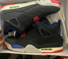 Jordan Air Jordan 4 Retro Black Red Blue Mid Top Sneakers Colorblock