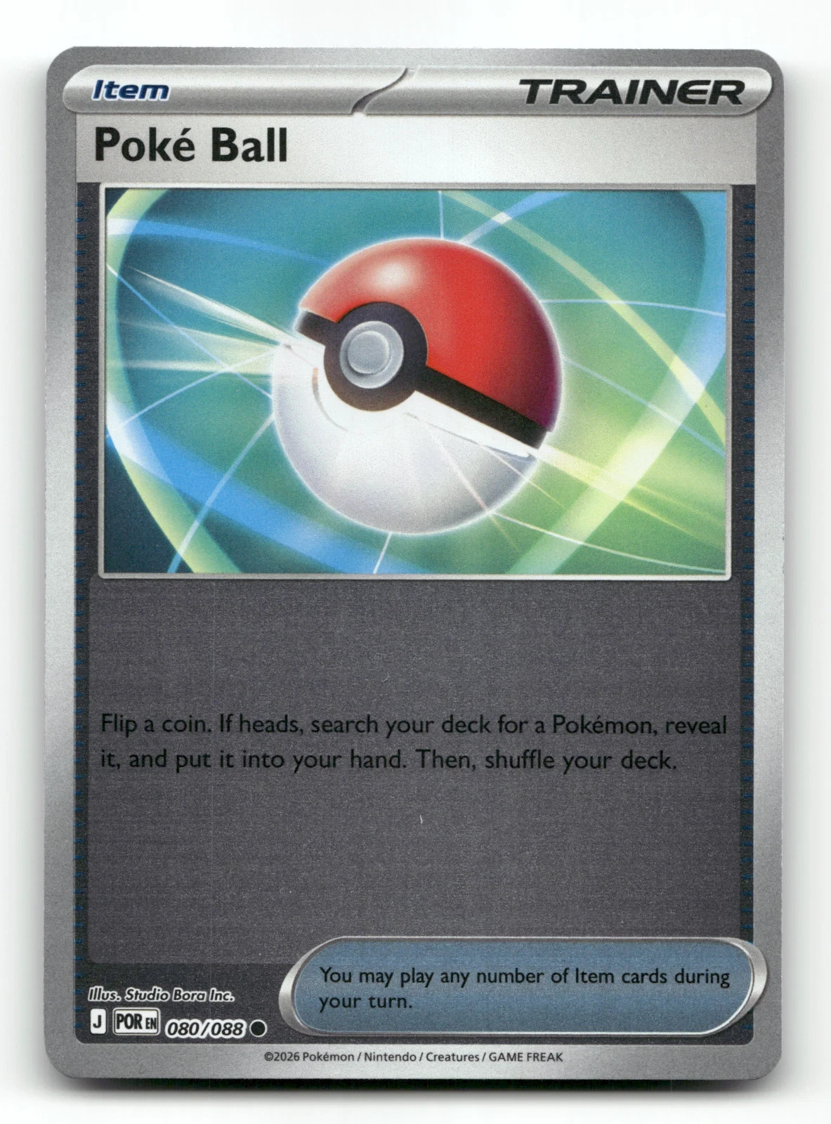Poke Ball 080/088 Reverse Holo - Perfect Order - Pokemon Card NM/M
