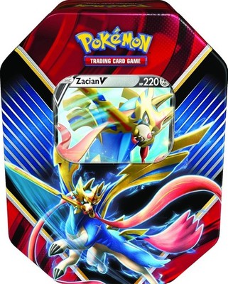 Pokémon Zacian V Legends of Galar Tin XY Evolutions Sword & Shield