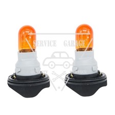 2X Front Turn Signal Lamp Sockets w/Bulbs For...