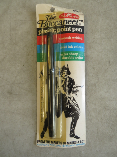 Versiegelt MOC Vintage Neu aus altem Lagerbestand Carter's The Buccaneer Kunststoff Stift - Bild 1 von 2