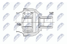 NTY Gelenksatz Antriebswelle NPW-ME-083 f&uuml;r W242 MERCEDES W246 W176 KLASSE GLA