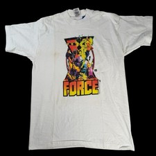 Vintage X-Force T Shirt Size Large 1996 Marvel Comic Images Fotl 90s Rare