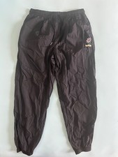 RARE ADIDAS ORIGINALS Black Track PANTS with prints Size L