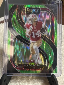 2024 Panini Select Premier Level Ricky Pearsall #173 Neon Green Shock Prizm /499