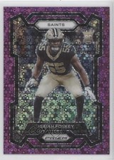 2023 Panini Prizm Rookies No Huddle Purple Prizm 23/35 Isaiah Foskey #373 17mr