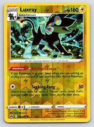 Luxray 044/159 Crown Zenith Reverse Holo Rare