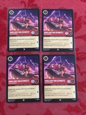 4x  Lorcana RoJ - Vanellope Von Schweetz - Spunky Speedster - 124/204 - x4