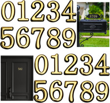 30 Pieces Mailbox Numbers for Outside 2 inch 0-9 Self-Adhesive Mail Box New
