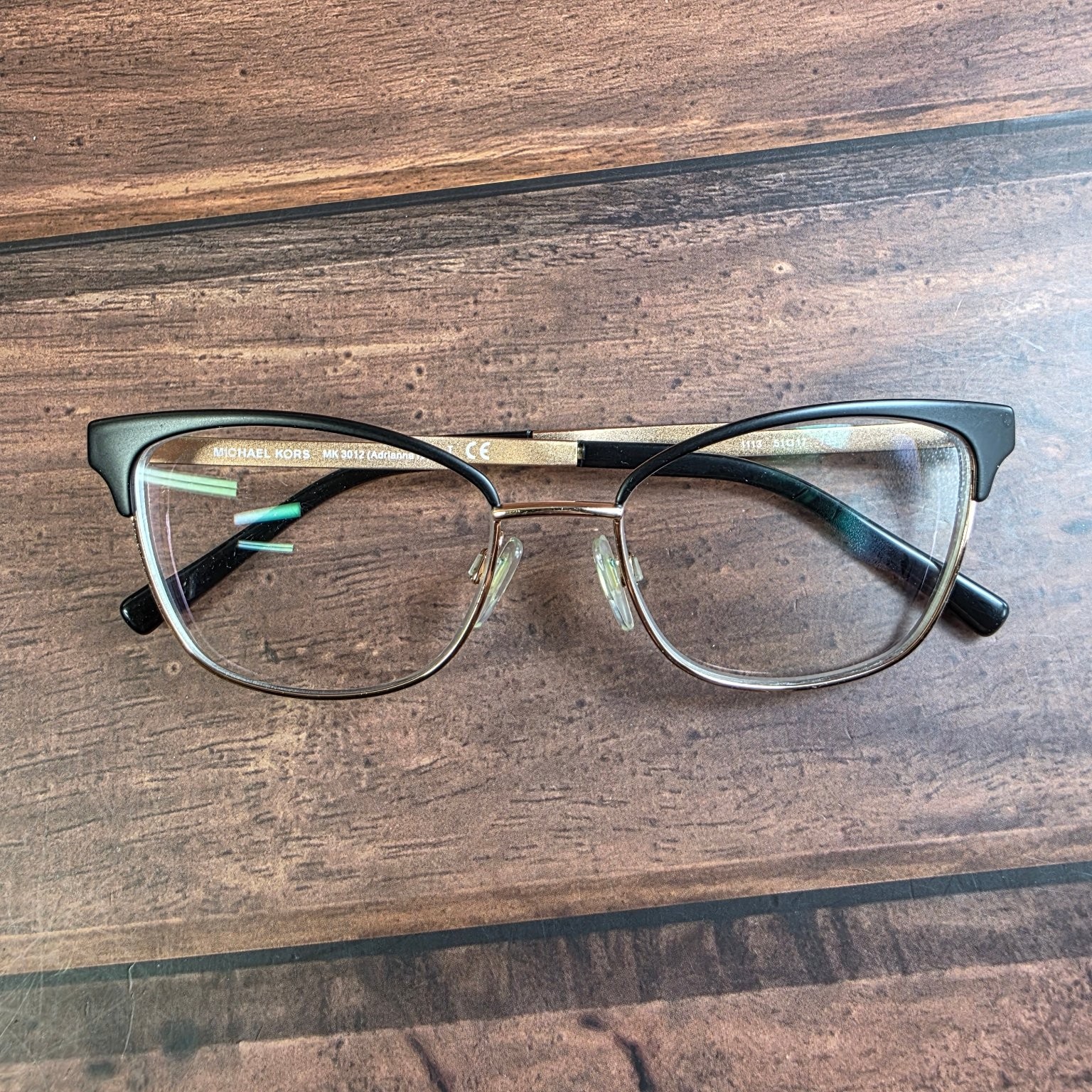 Michael Kors Black Gold 51mm Metal Frame MK3012 FRAMES ONLY thumbnail 6