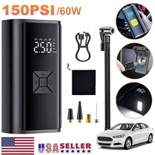 150PSI Rechargeable Car Tyre Inflator Portable Electric Air Tire Pump Cordless