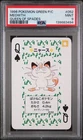 1996 POKEMON GREEN VERSION PLAYING CARDS QUEEN OF SPADES #052 MEOWTH PSA 9