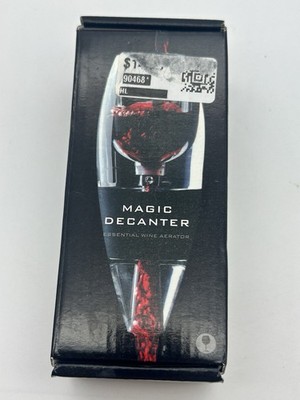 Magic Decanter Essential Wine Aerator Pourer Set New Open Box