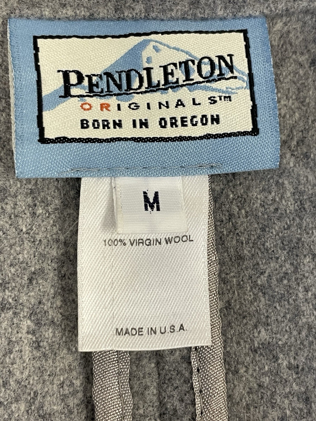 Pendleton 100% Virgin Wool Swing Coat Jacket Gray… - image 11