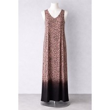 Simply Vera Vera Wang Women Maxi Dress Leopard Ombre Sleeveless V-Neck S
