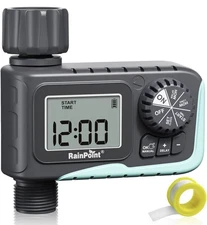 RAINPOINT Sprinkler Timer Outdoor, Water Timer for Garden Hose, Programmable