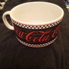 Vintage Coca Cola Ceramic Soup Coffee Cup Mug Coke  1995 by Enesco.  8-18