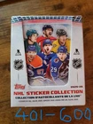 NHL 2025-26 stickers Topps (401 - 600)