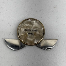 Vintage Round Advertising Mother of Pearl Pocket Knife/Cigar Cutter Swift & Co