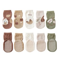 Baby Anti-Slip Socks Toddler Socks Cotton Newborn Socks For Boys Girls 2 Pack