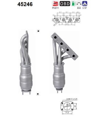 AS 45246 Catalytic Converter for BMW